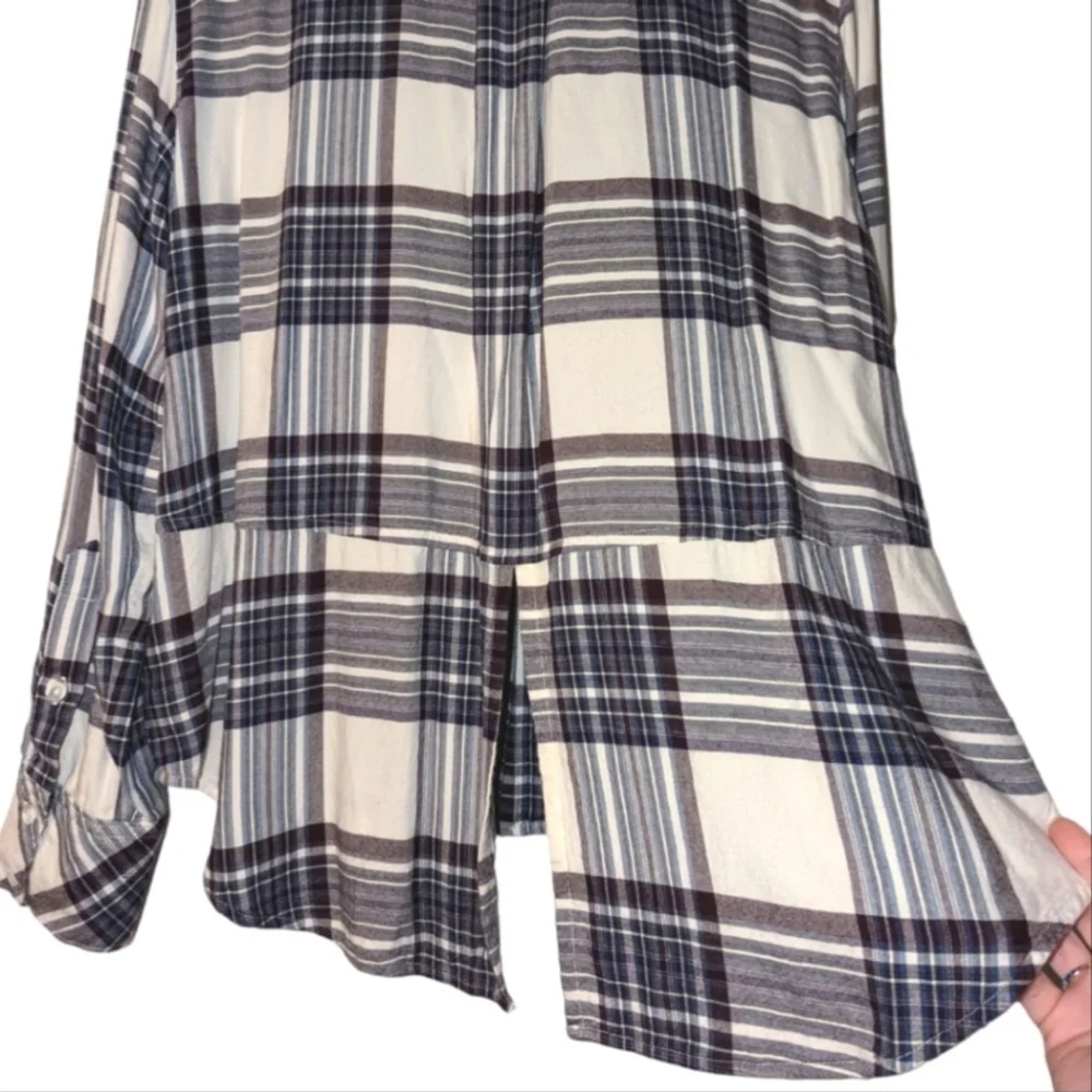 Cloth & Stone Plaid Button Down - Picture 3 of 14
